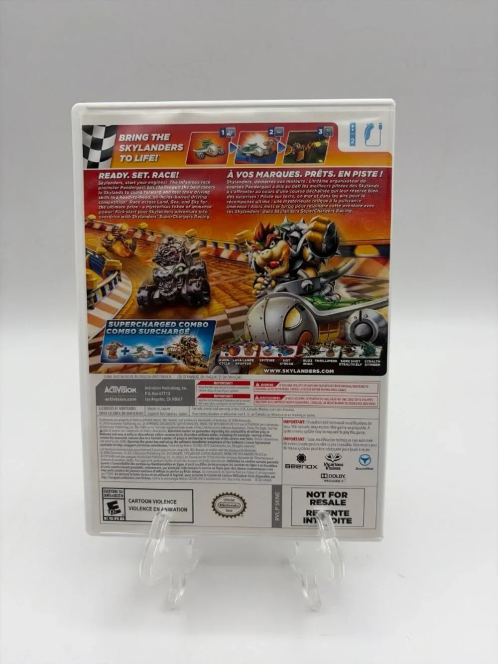 Skylanders SuperChargers Racing Nintendo Wii No Manual Tested Working